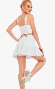 White Pleated Tennis Skirt