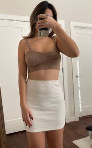 SheIn White Mini Skirt