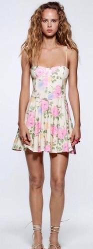 ZARA Floral Corset Style Dress