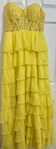 Yellow Prom Dress Size 12