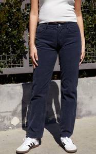 Brandy Melville Navy Blue Corduroy Pants