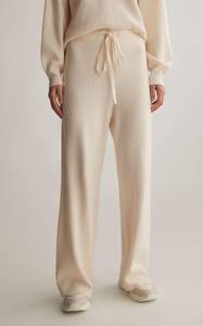 cream sweatpants joggers ribbed soft pants tracksuit Wide Leg High Waist 