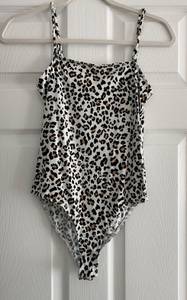 Leopard print bodysuit