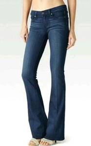 Paige  Laurel Canyon dark wash boot cut jeans sz 27