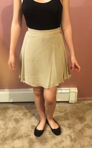 Tan  Circle Skirt 