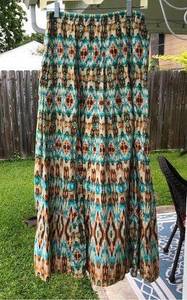 Boho Southwestern Maxi Skirt 0