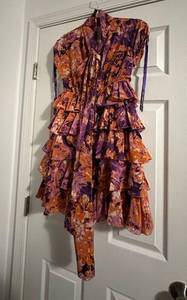 Just Cavalli Silk Flora Mini Dress