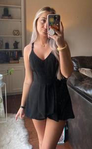 She & Sky Black Romper