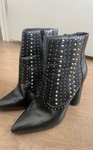 Black Studded Booties