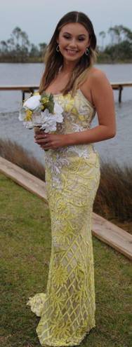 Sherri Hill No. 53903 Yellow Prom Dress