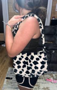 SheIn cow print purse