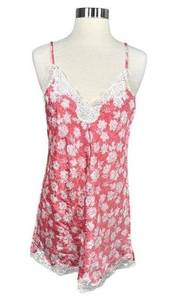 Victoria's Secret  Vintage Gold Label Pink Floral Slip Dress