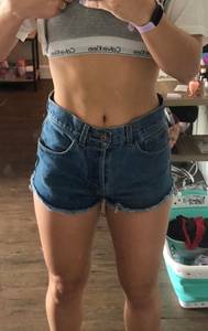 John Galt High Waisted Jean Shorts