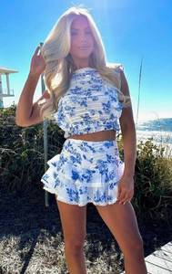 Blue Floral Set