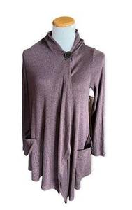 Womens Nordstrom Rack Bobeau Button Poncho Style Sweater - Sz S