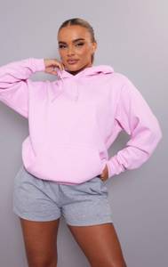 baby pink hoodie