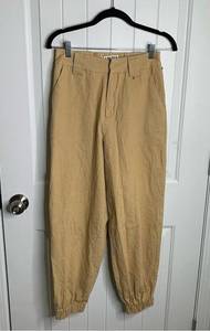 I AM GIA tan jogger pants size small