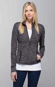 Lululemon  Forme Jacket Cuffins Wee Are From Space Black Cashew Size 6