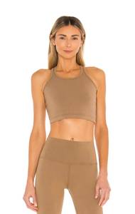 Electric & Rose Brown Athletic Crop Top 