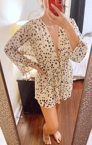 Dalmatian Print Romper