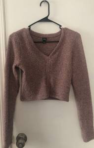 Crop Top Long Sleeve Sweater