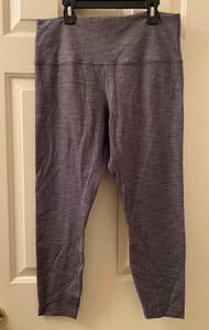 Lululemon Align Pant II High Rise 25” Size 12 Grey Heathered Black