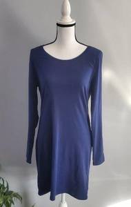 Divided H&M  Long Sleeve Navy Blue Tee Shirt Dress L