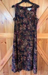 Danny And Nicole Dress Floral Size 14 (3199)