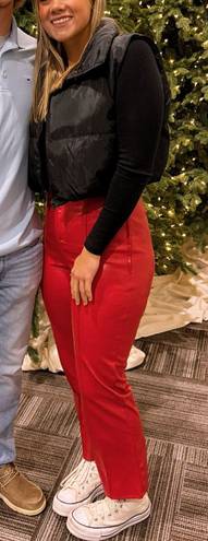 Red Leather Pants