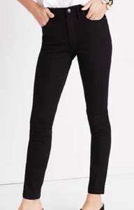 Madewell Tall Black 9” High Riser Skinny Skinny Jeans