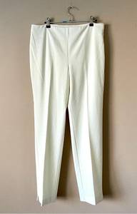 GRACE ELEMENTS | Cream Flat Panel Trouser Pants Sz 12