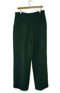 ZARA  Dark Emerald Green High Waisted Trouser Pants