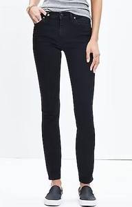 Madewell Black 9” High-Rise Skinny Skinny Jeans