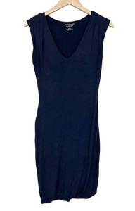 Majestic Filatures Paris Navy Blue Sleeveless Dress Sz XS