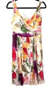 SUZI CHIN FOR‎ MAGGY BOUTIQUE Silk Floral Mini Dress