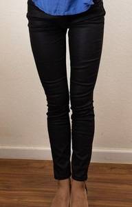 NWT Dylan George Black Coated Shiny Jeans, Size 26