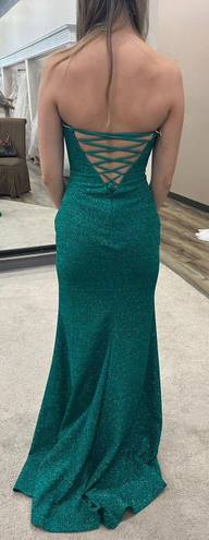 Jovani Jade Strapless Plunging Neckline Prom Dress