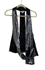 ZOA NEW YORK SEQUIN TIE DYE VEST