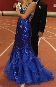 Royal Blue Mermaid Prom Dress