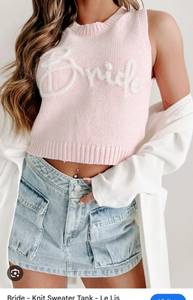 Bride Sleeveless Sweater