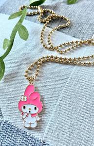 Baby Flower Bunny Kawaii Gold Necklace Lolita 