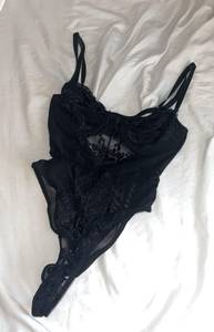 Forever 21 Black Lace Bodysuit