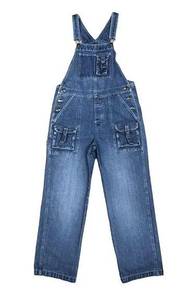 Disney  Denim Overalls Women's Medium Straight Leg Vintage Y2K Jeans Cargo