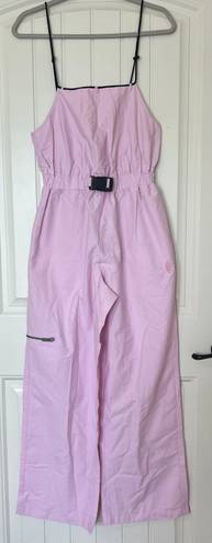 Free People Movement NWOT FP Movement Star Player Wide Leg Overall Jumpsuit  Ligh Pink Color Sz XS