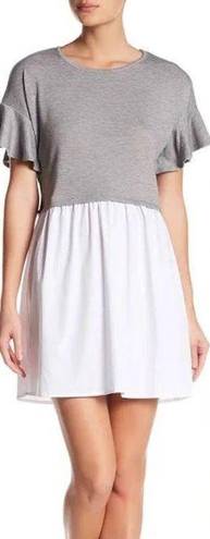 Bobeau Nordstrom  ruffle poplin dress