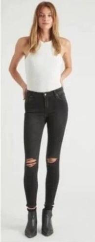 Rolla's  Westcoast Ankle Mid-Rise Skinny Jeans Washed Black Womens Size 27