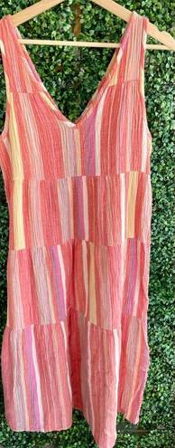 Marine layer NWOT -  Pink Striped Corinne Maxi | Sz Large