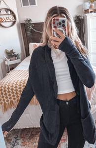 Charcoal Gray Cardigan 