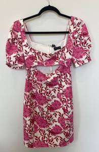 White Fox Boutique Floral Mini Dress Size XS