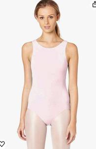 Capezio Women's TANK LEOTARD WI BALLET LEGLINE Tank Leotard pink